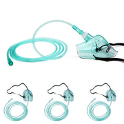 3 Pack Oxygen Masks for Face Adult, L Size Oxygen Mask with 6.6' Ft Tubing and Adjustable Elastic Strap- NO Cup