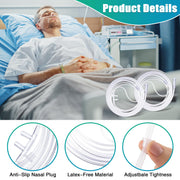 10 Pack 6.5Ft Adult Oxygen Nasal Cannula, Soft Oxygen Tubing for Adult