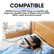2-pack CPAP Hose, Universal CPAP Tubing - 6 Foot (72") Standard 22mm, Compatible with Most CPAP, BiPAP, and BiLevel Machines, Durable, Flexible, Leakage Free, Gray