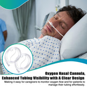 10 Pack 6.5Ft Adult Oxygen Nasal Cannula, Soft Oxygen Tubing for Adult