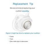 Replacement Cushion for Resmed AirFit F40 Full Face Cushion,CPAP Mask Accessories,Soft Silicone